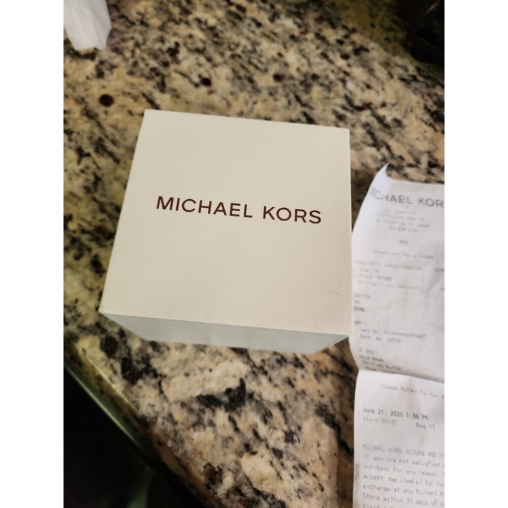 Michael Kors Watch Box With Receipt And Warranty Card